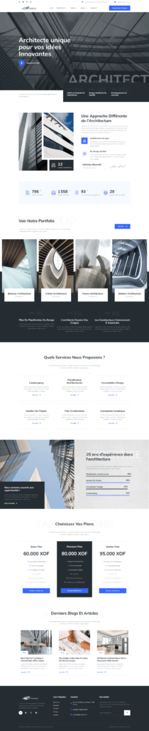 Auceps Digital Agency - Agence de développement web - Elementor Kit Urbanspace Screen